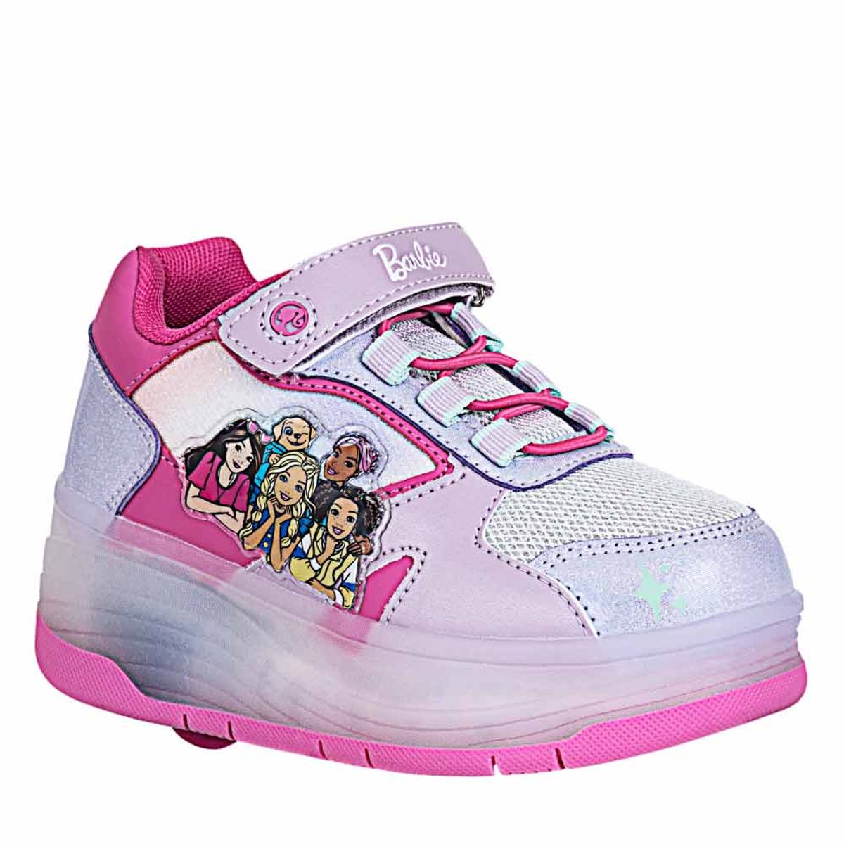 BARBIE - Tenis de Niña marca BARBIE en Color LILA FUCSIA   TENIS AND MONO BARB