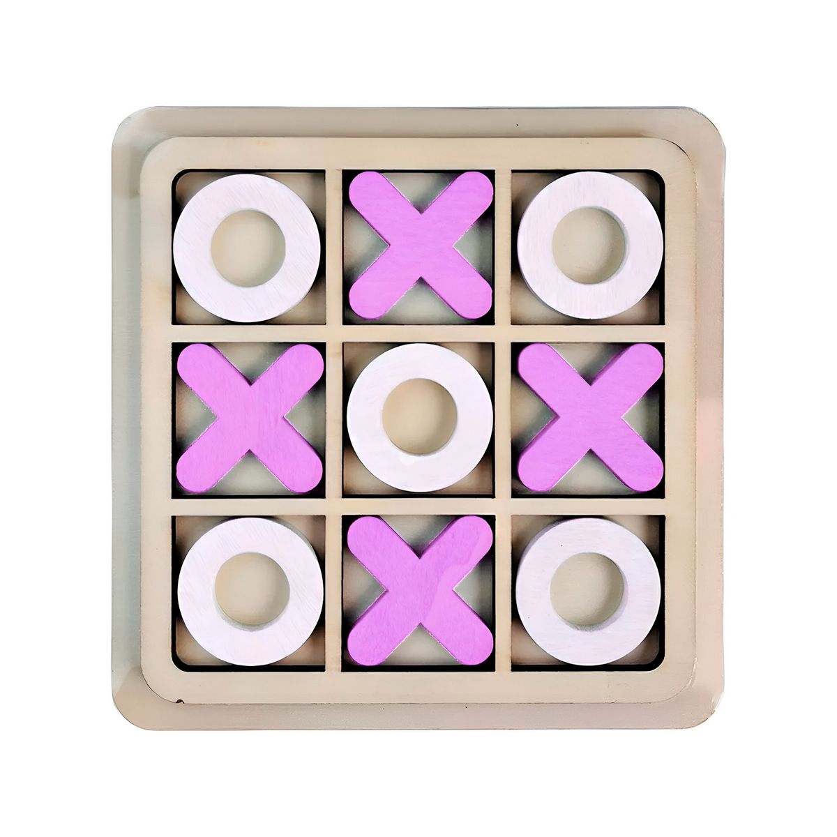 GENERICO - Juego De Mesa Madera Mini Triqui Didactico Interactivo Niños