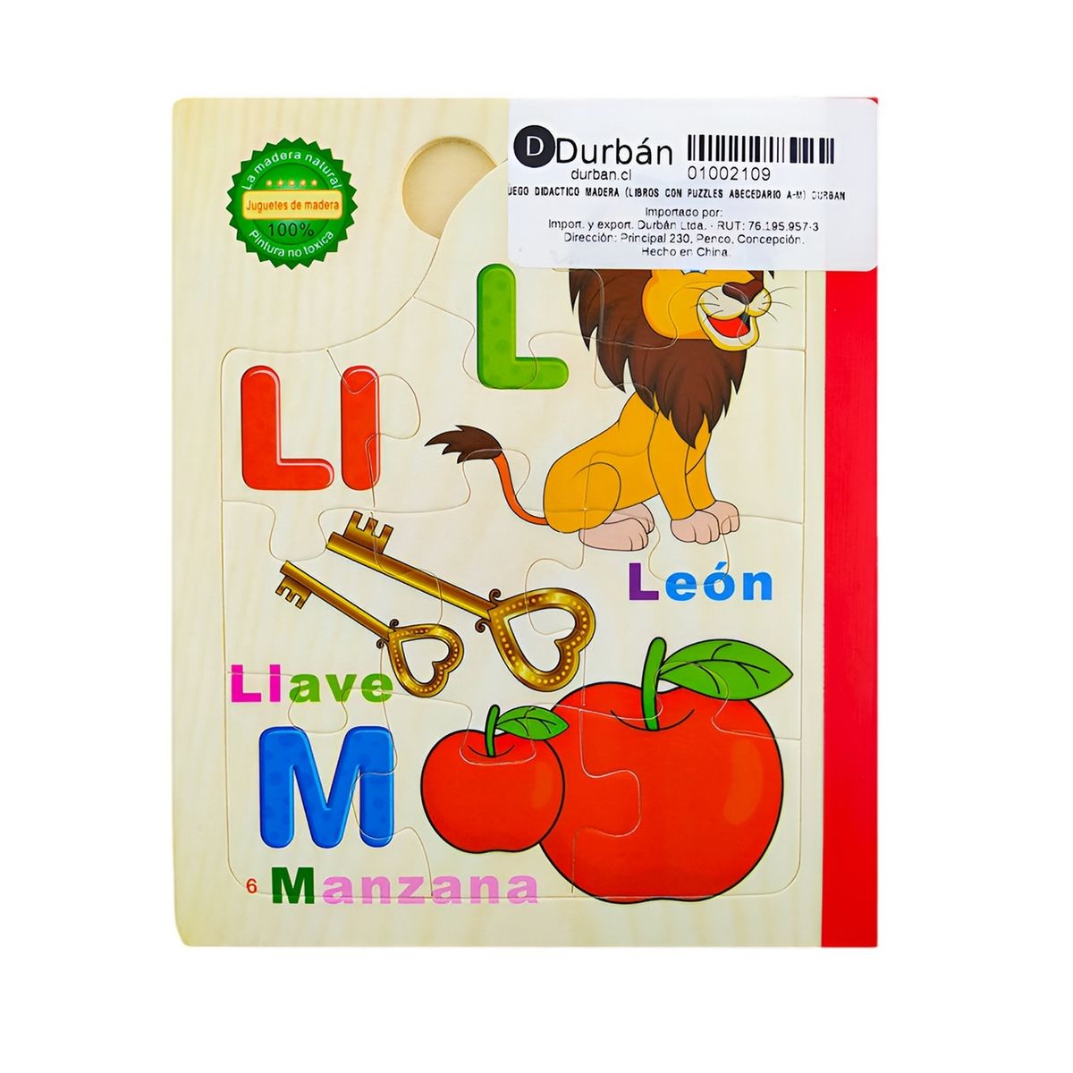 GENERICO - Libro Rompecabezas Tematico Madera Juguete Aprendizaje Niños