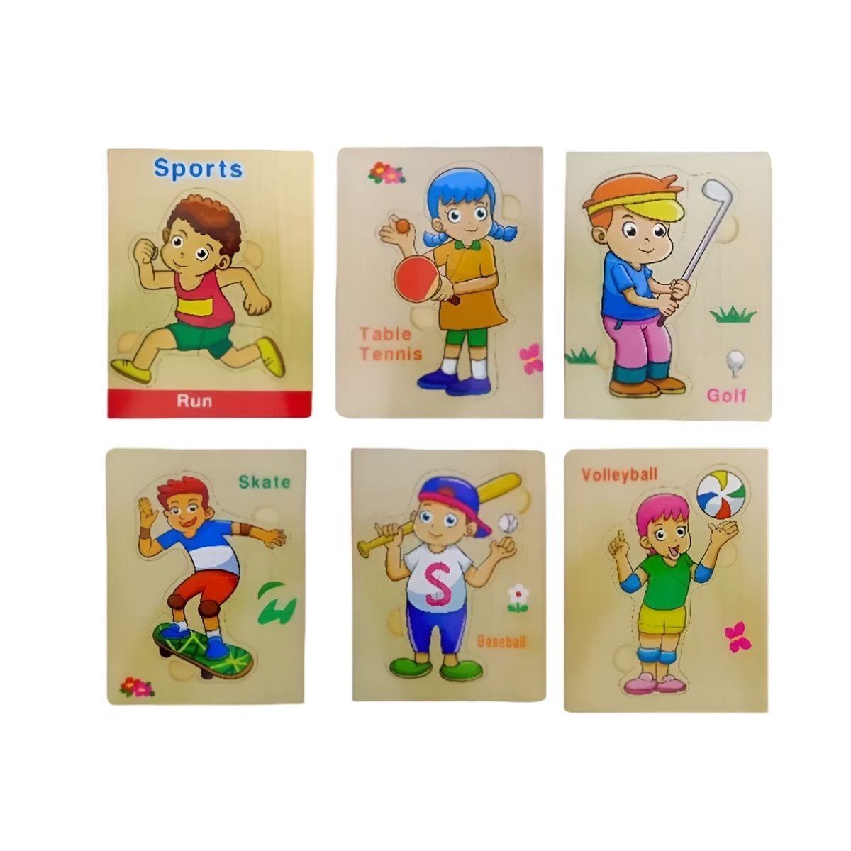 GENERICO - Libro Rompecabezas Tematico Madera Juguete Aprendizaje Niños