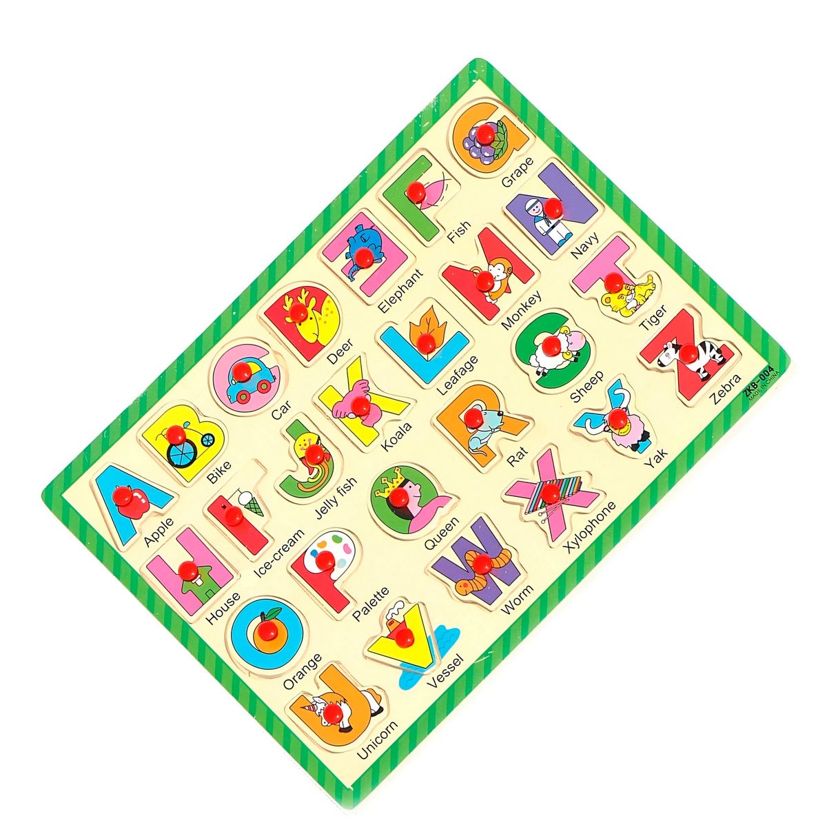 GENERICO - Juego De Mesa Encastre Abecedario Didactico Ingles