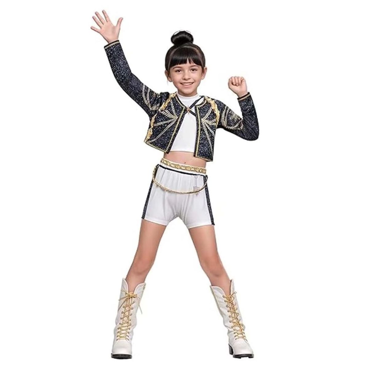 1AMIGO - Disfraz KPOP Para Niñas - Rumi concierto Talla 14