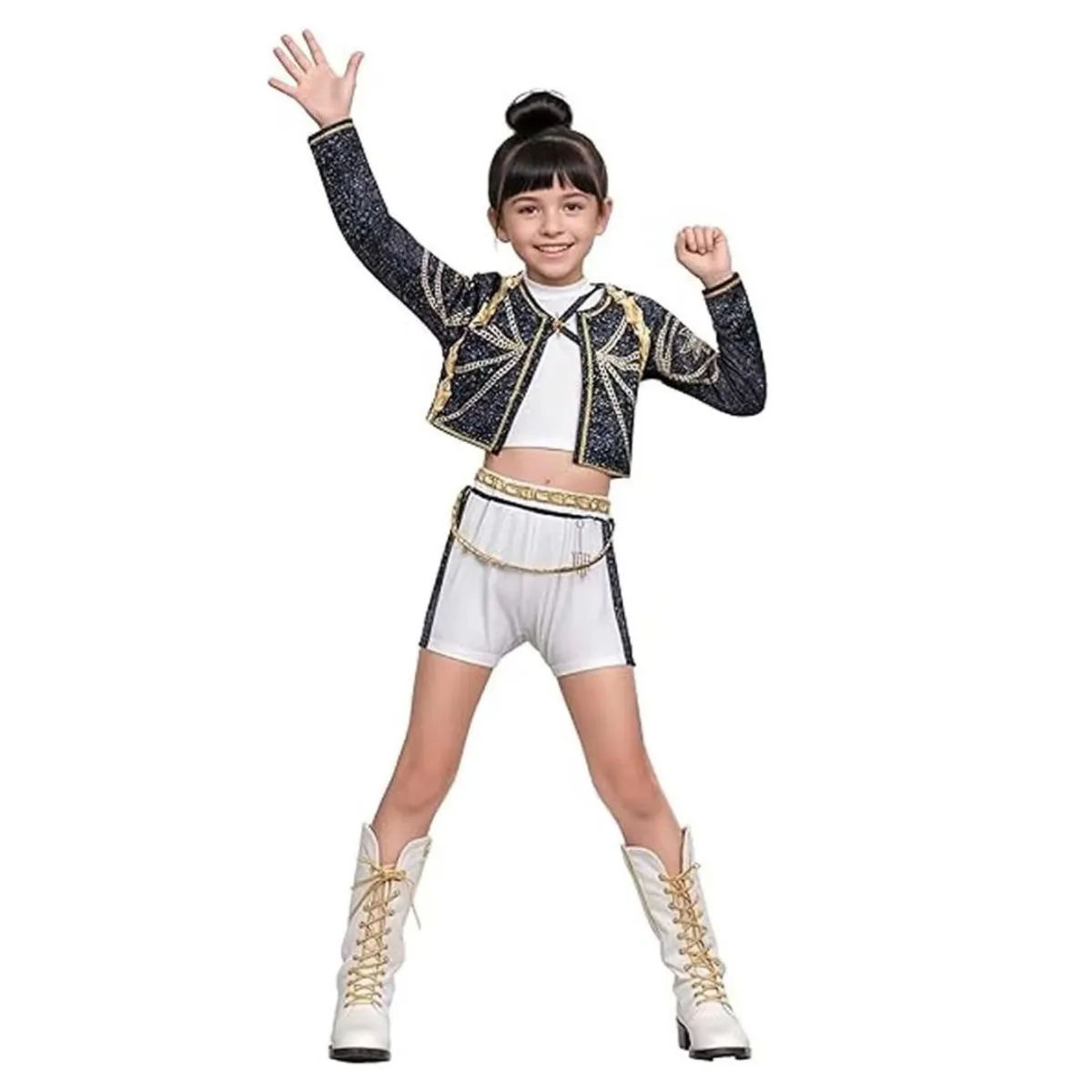 1AMIGO - Disfraz KPOP Para Niñas - Rumi concierto Talla 14