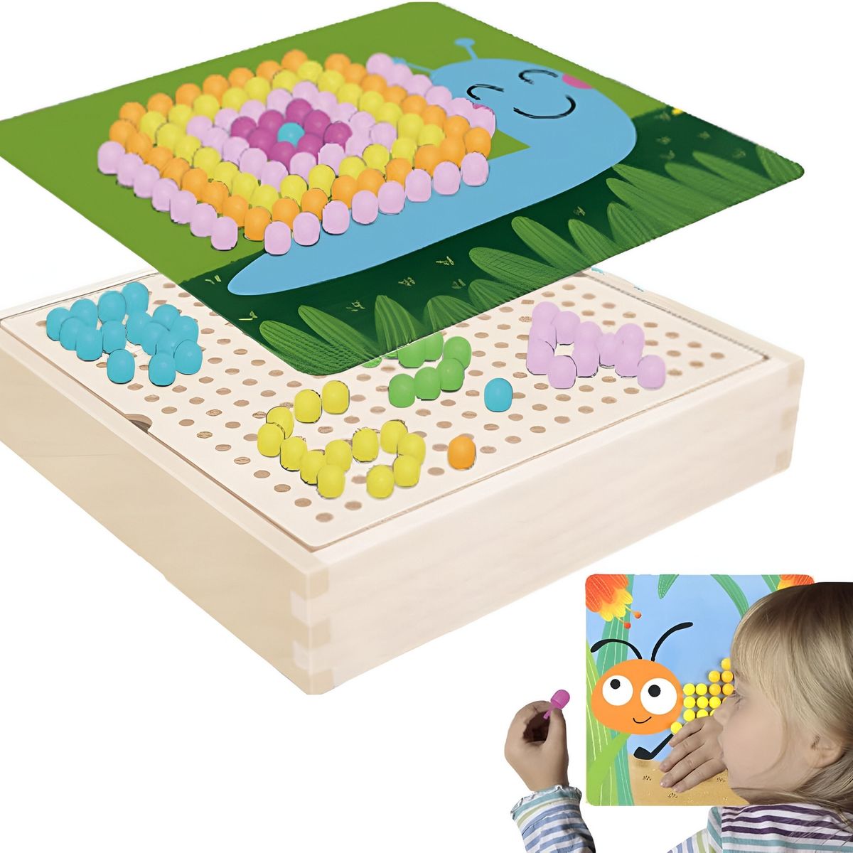 GENERICO - Juego De Mesa Patrones Color Figura Interactivo Aprendizaje