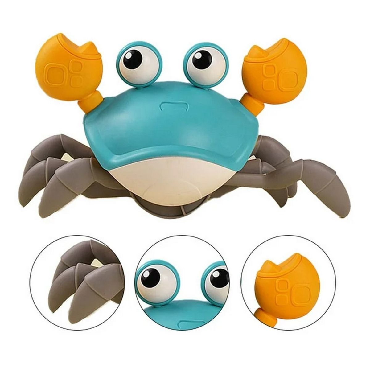 GENERICO - Juguete De Cangrejo Recargable Interactivo Musical Camina