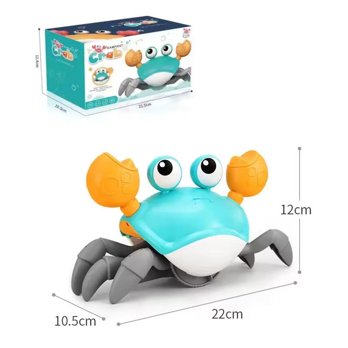 GENERICO - Juguete De Cangrejo Recargable Interactivo Musical Camina