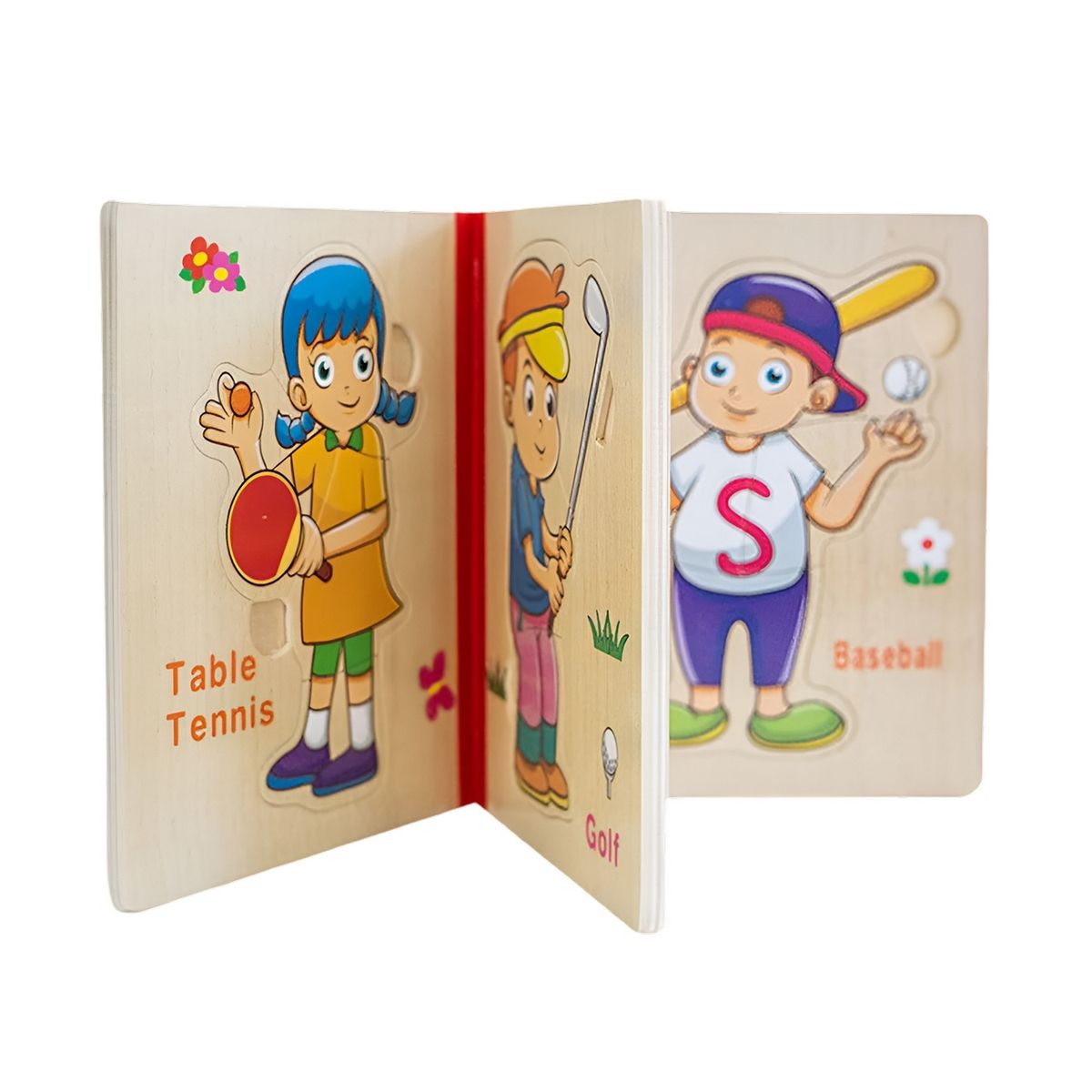 GENERICO - Libro Rompecabezas Tematico Madera Juguete Aprendizaje Niños