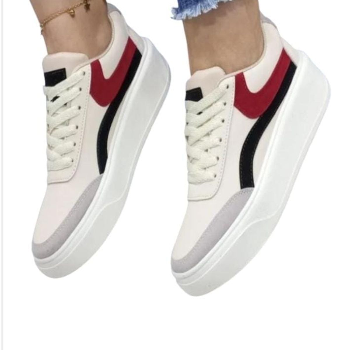 URBAN PLUS - TENIS PARA MUJER BEIGE