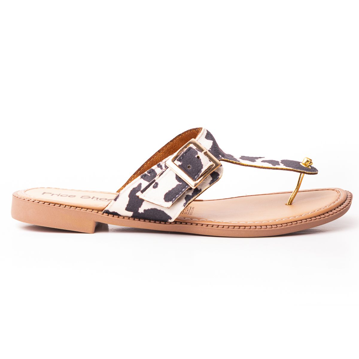 PRICE SHOES - Price Shoes Sandalia Plana para Mujer 692P49VTNEGRO