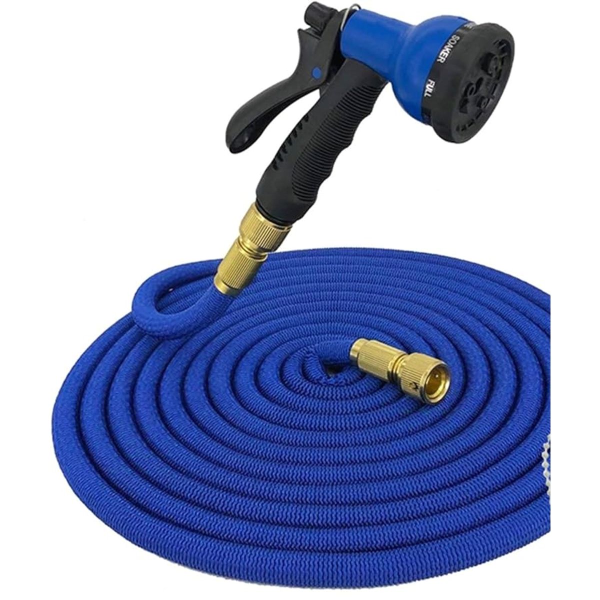 GENERICO - Manguera Expandible Magic Hose  30 Metros + pistola azul