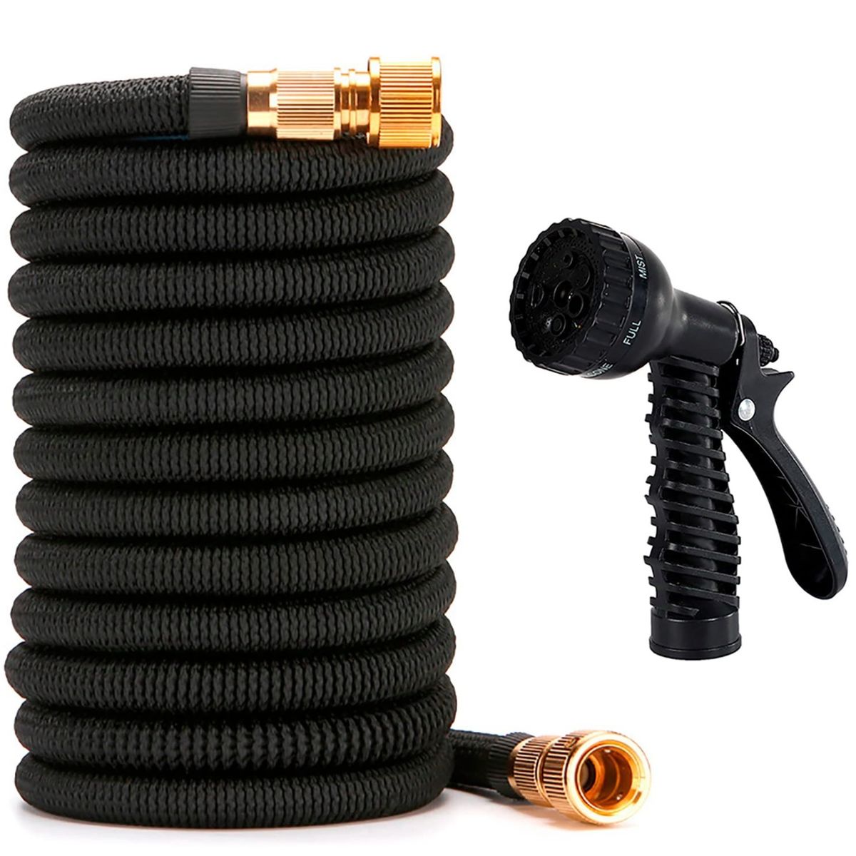 GENERICO - Manguera Expandible Magic Hose  30 Metros + pistola negra