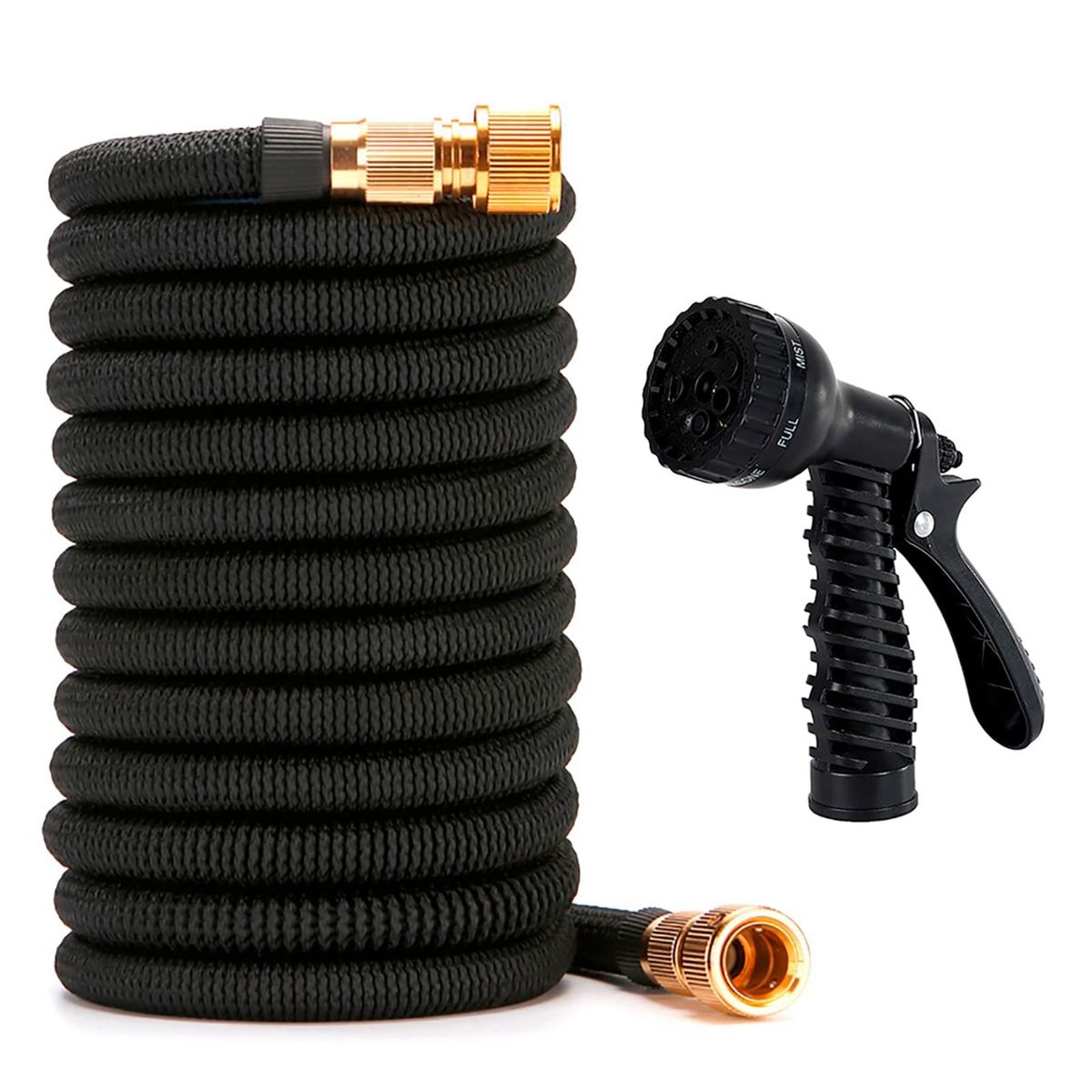 GENERICO - Manguera Expandible Magic Hose  30 Metros + pistola negra