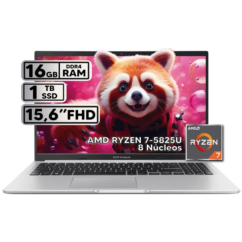 ASUS - PORTÁTIL ASUS RYZEN 7 16GB RAM 1TB SSD 15 FHD COOL SILVER