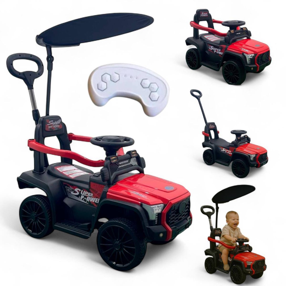 BEBESUNITA - Carro Montable Paseador Bebe Recargable CRemoto REF EI-159