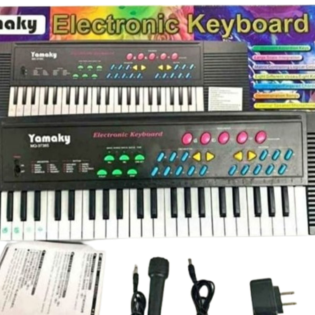 GENERICO - Piano de 44 teclas 64 cm piano infantil juguete niño niña