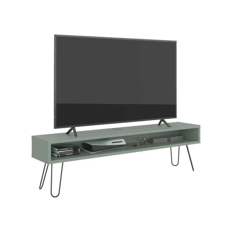 RTA DESIGN - Mesa Para Tv Ralf Agave con patas metálicas