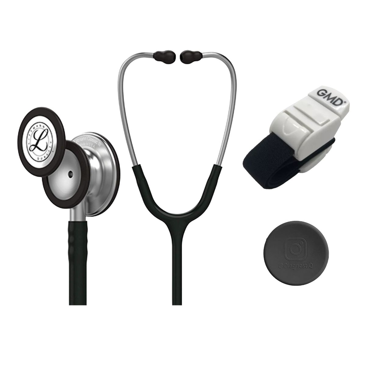 LITTMANN - Fonendoscopio Littmann Classic Iii Black 5620 + Torniquete