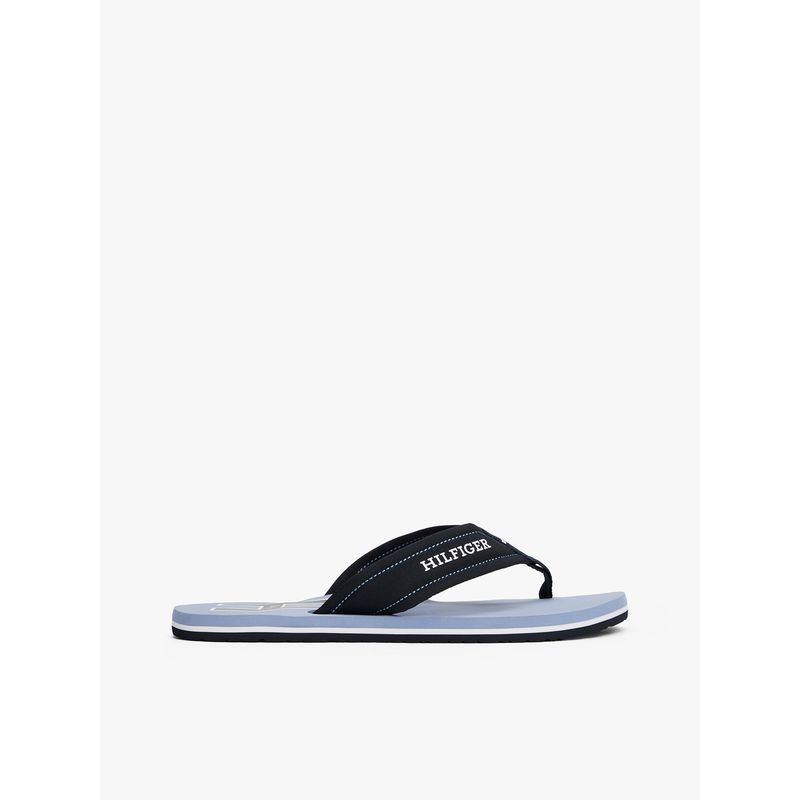 TOMMY HILFIGER - Sandalias azul con monotipo Hilfiger Tommy Hilfiger