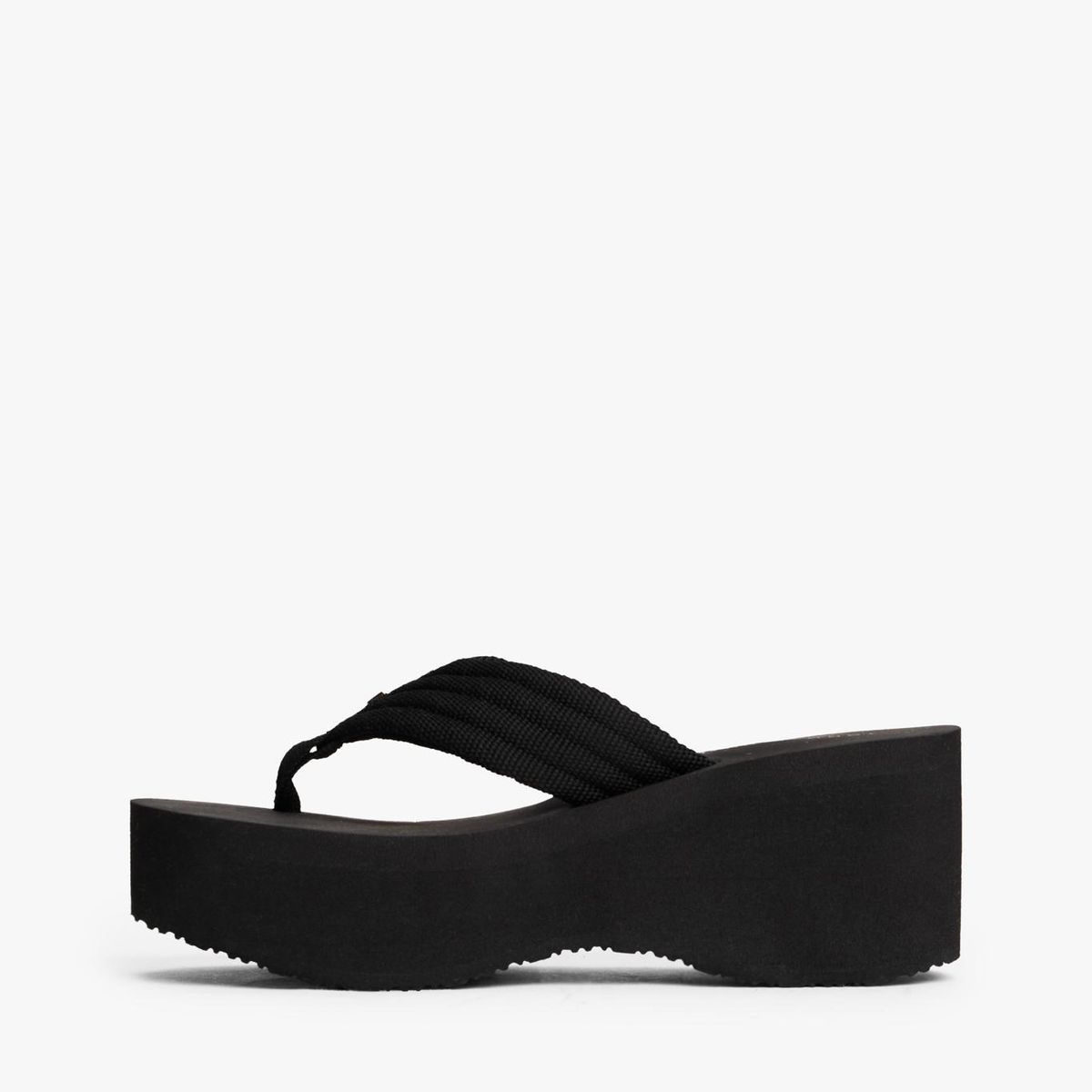 TOMMY HILFIGER - Sandalias negro con plataforma tipo cuña Tommy Hilfiger