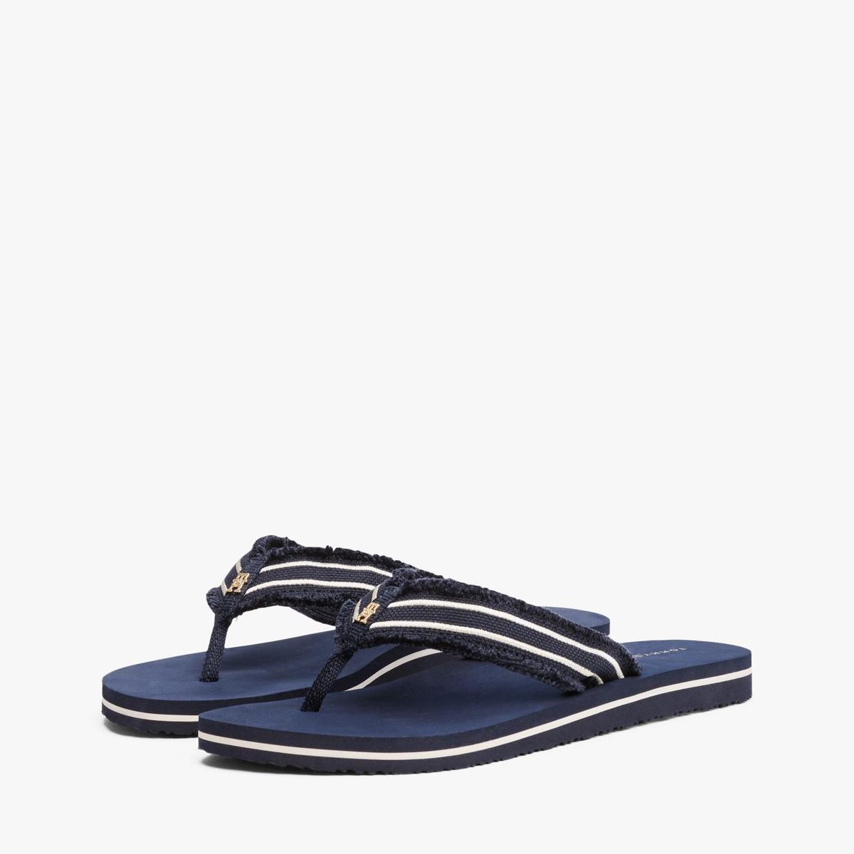 TOMMY HILFIGER - Sandalias azul con tiras de textil trenzado Tommy Hilfiger
