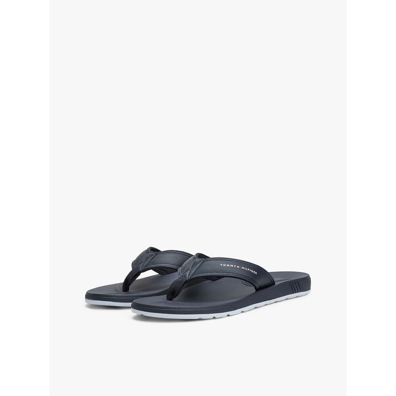 TOMMY HILFIGER - Sandalias azul con logo en la tira Tommy Hilfiger