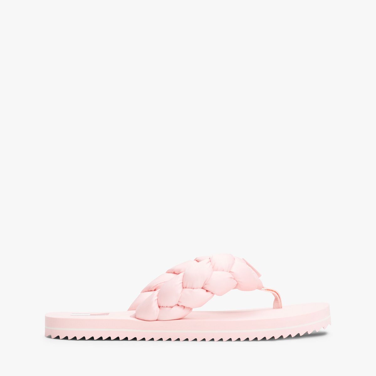 TOMMY HILFIGER - Sandalias rosa con tira trenzada y suela dentada Tommy Hilfiger