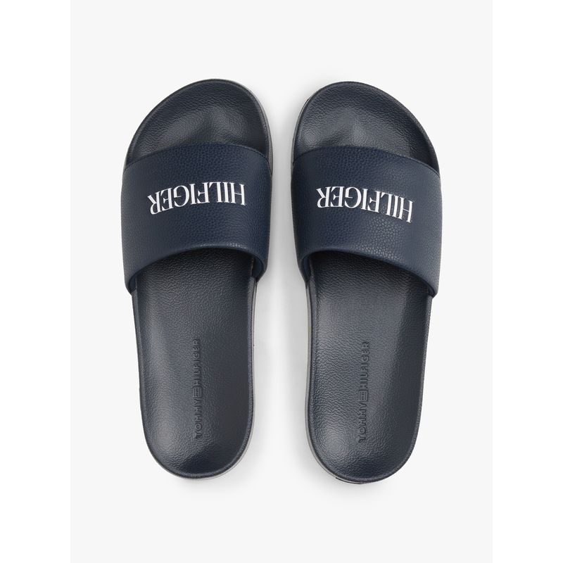 TOMMY HILFIGER - Sandalias azul con logo en relieve Tommy Hilfiger