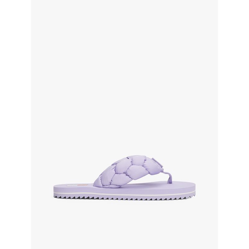 TOMMY HILFIGER - Sandalias lila con tira trenzada y suela dentada Tommy Hilfiger