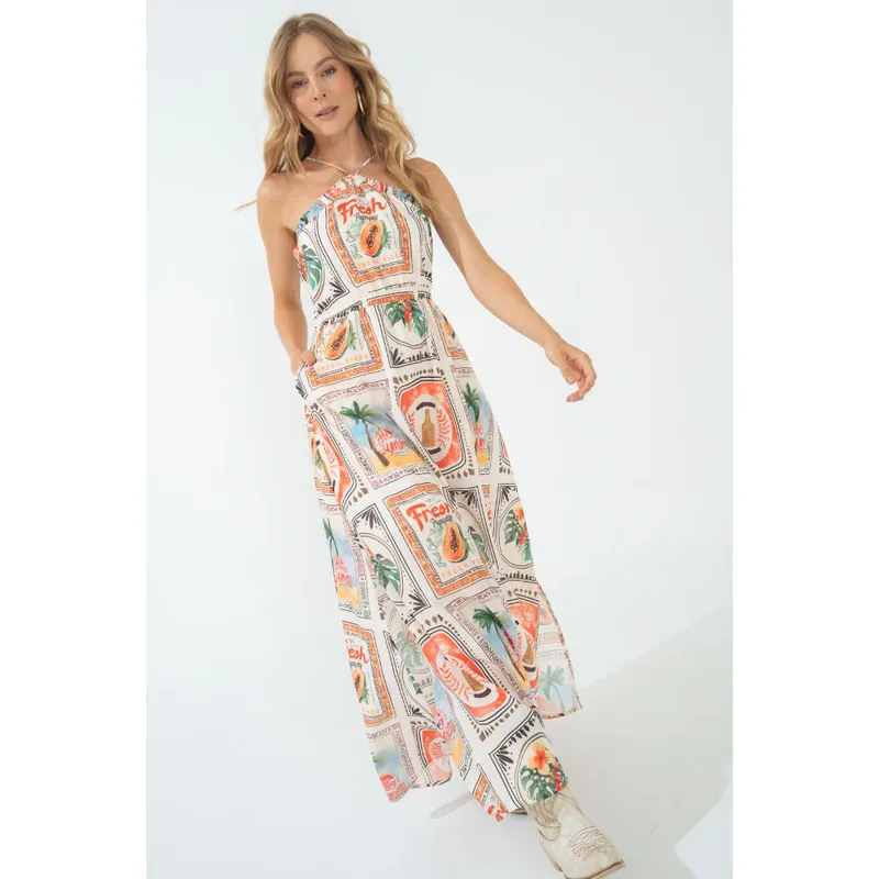 RAGGED - Vestido summer Marfil Ragged