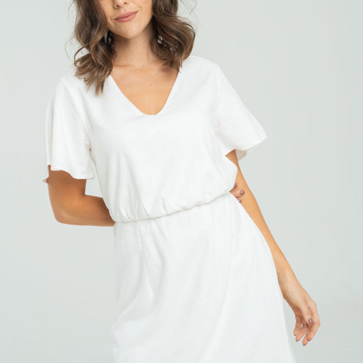 RAGGED - Vestido pitsy Blanco crudo Ragged