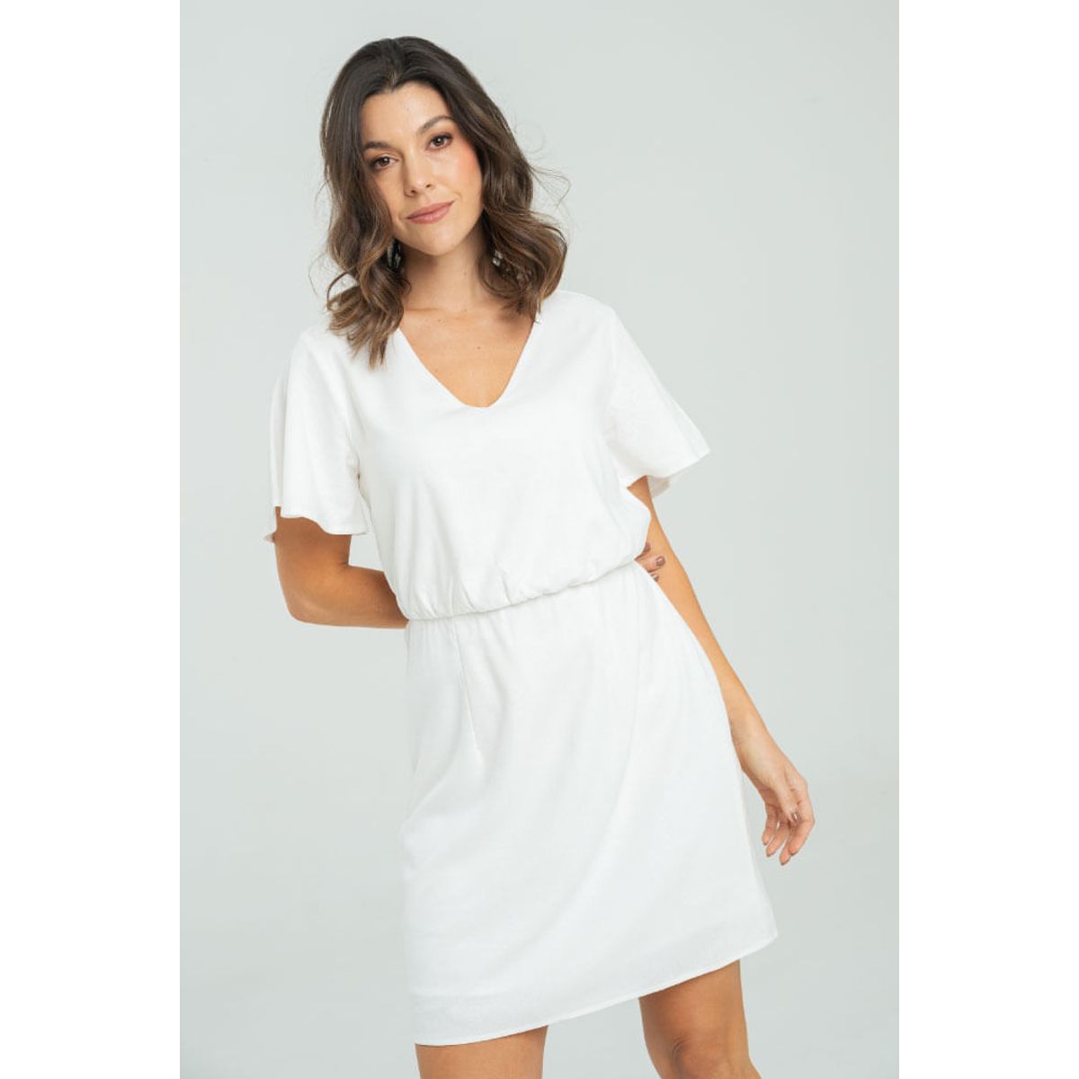 RAGGED - Vestido pitsy Blanco crudo Ragged