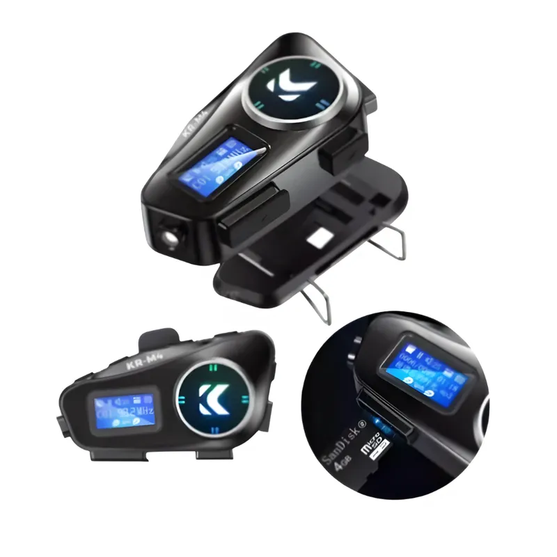 GENERICO - Intercomunicador Moto Kr-m4 Bluetooth Micrófono Impermeable