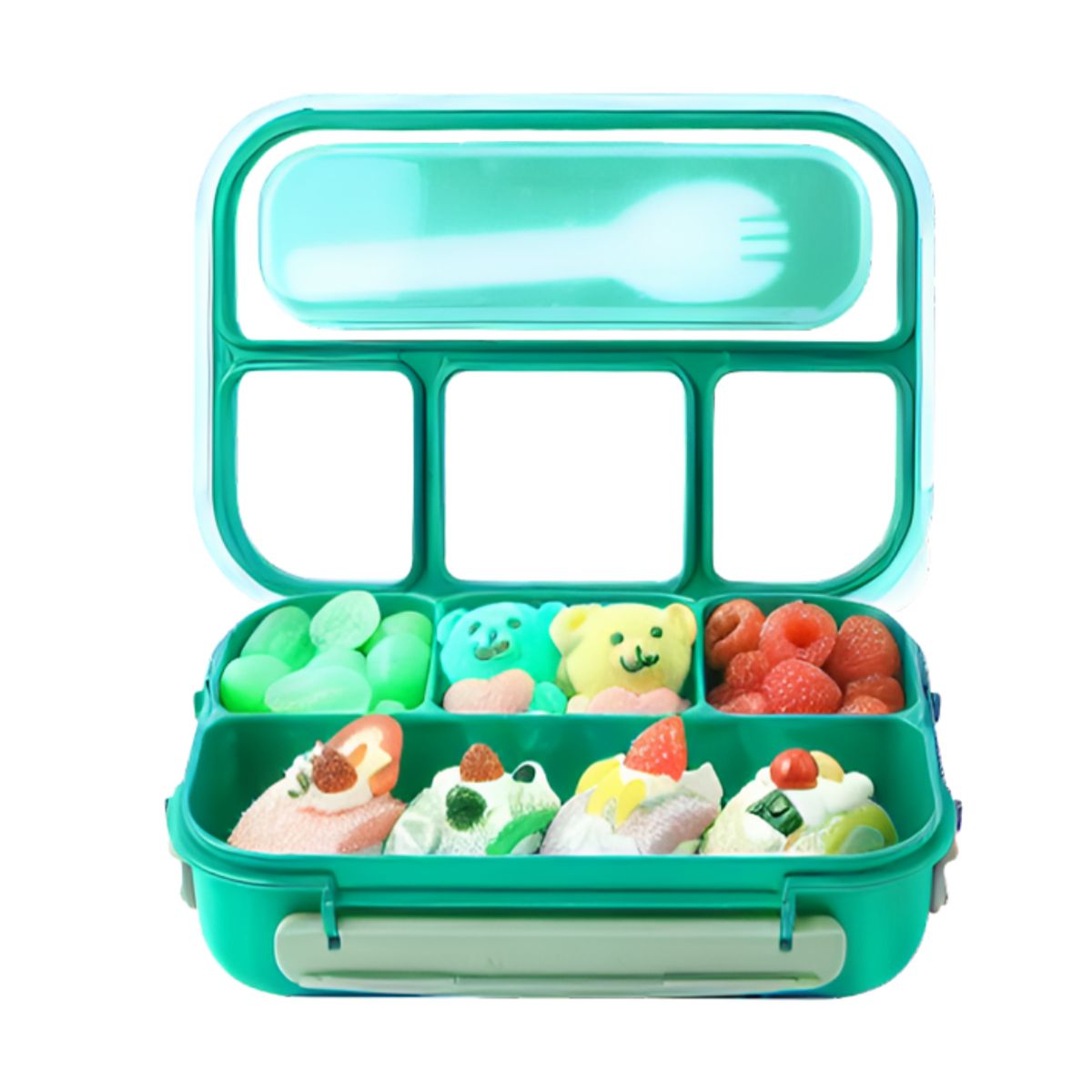 MONBENTO - Lonchera Bento 4 Compartimientos Térmica 1.3 L