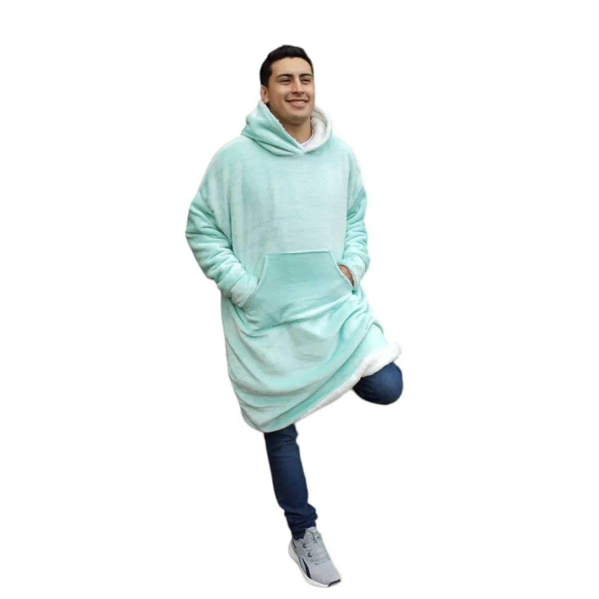 YETI - Buzo saco Cobija Gigante Overside Unisex Sencillo Adulto Hoodie
