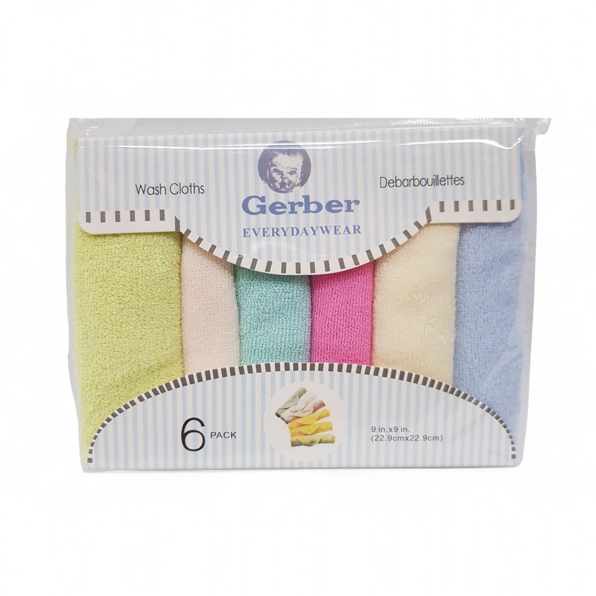GENERICO - Set De Paños Babitas Baberos Unisex Gerber x 6