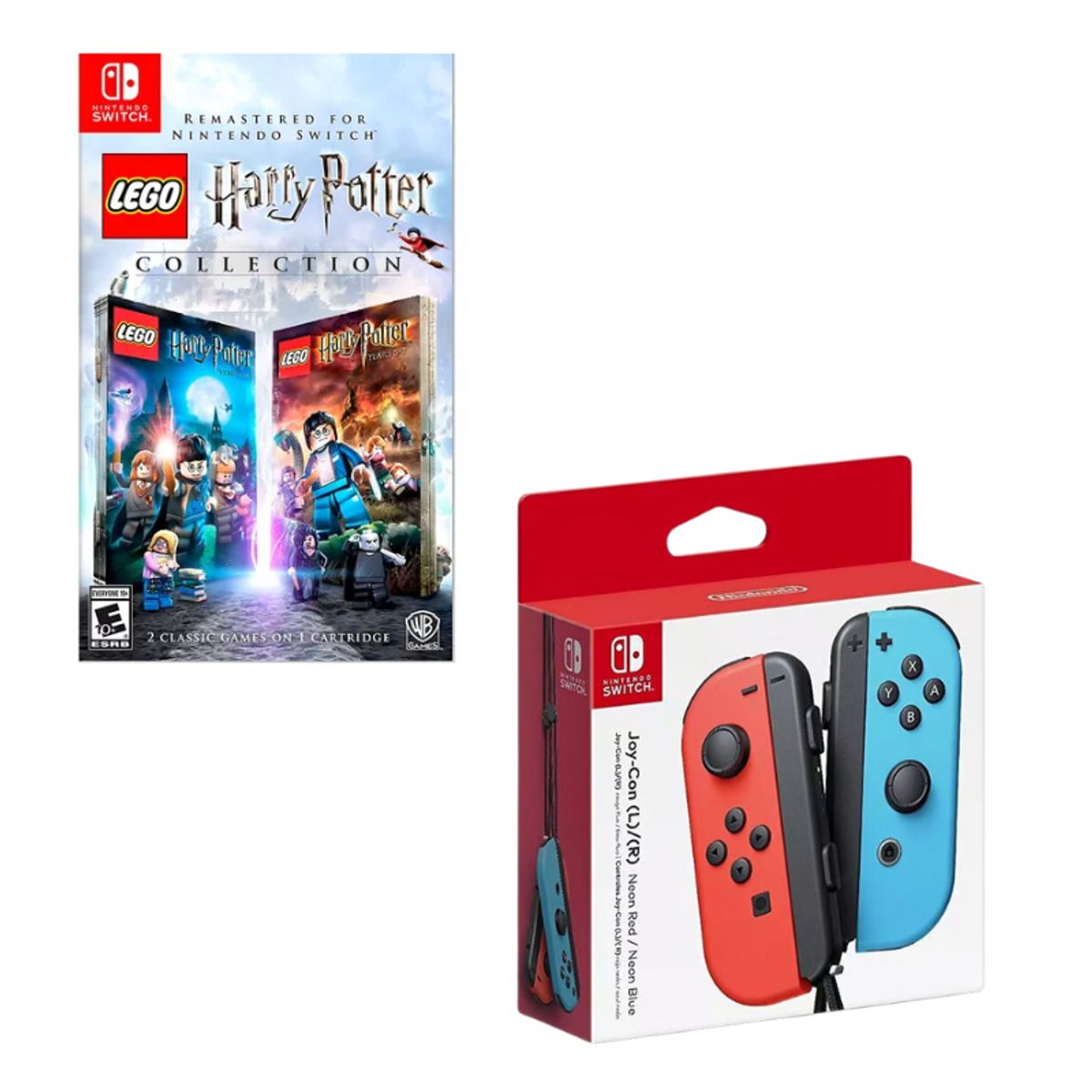NINTENDO - Control Nintendo Switch Joy-con Neon Con Juego Lego Harry Potter