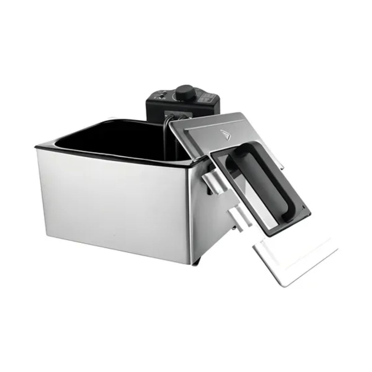 SOKANY - Freidora De Aceite Eléctrica 2 Cestas En Acero Sokany