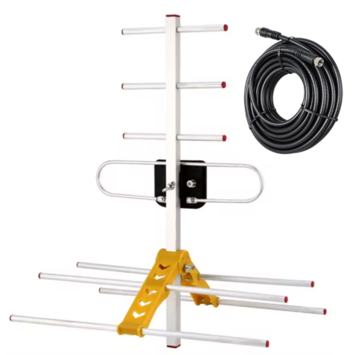 GENERICO - Antena Aerea Tdt Tv Digital Rural Exterior Alta Ganancia 8mt