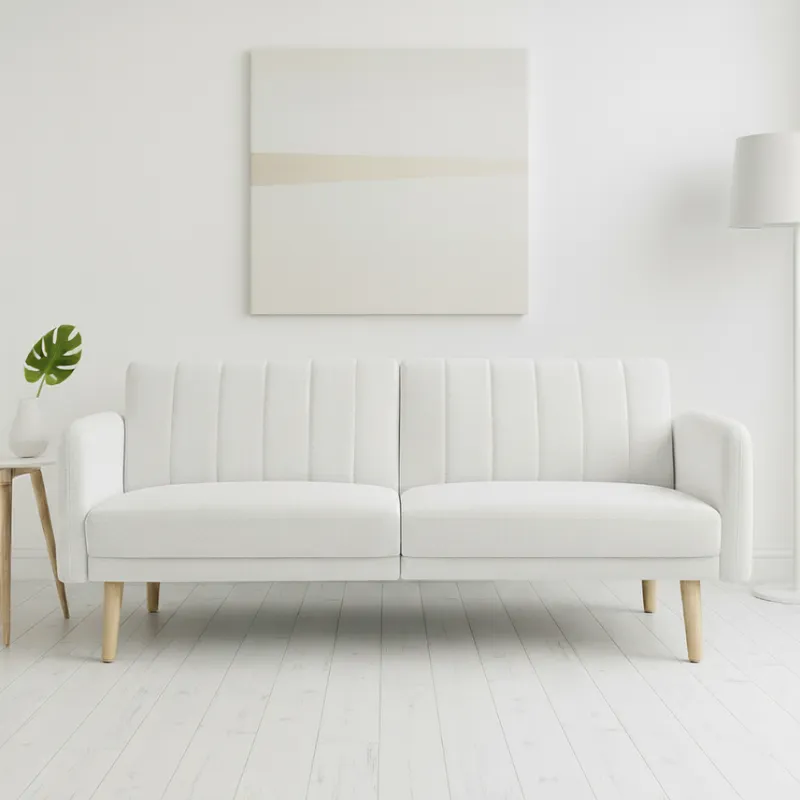 GENERICO - Sofá Tokio Moderno 3 Puestos Blanco Pet Friendly - Muebles Descanso