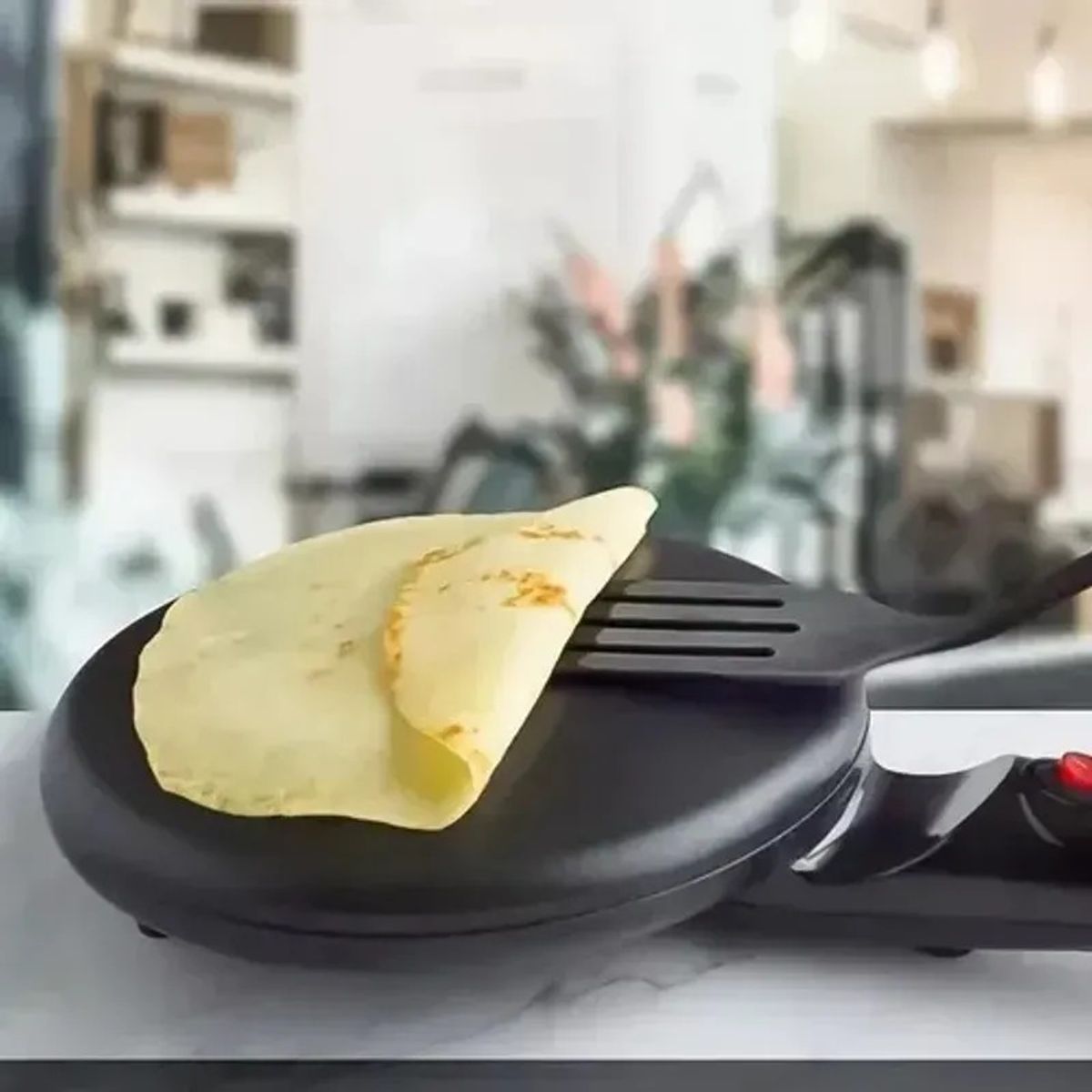 SOKANY - Máquina Eléctrica para Crepes Sokany  Antiadherente.