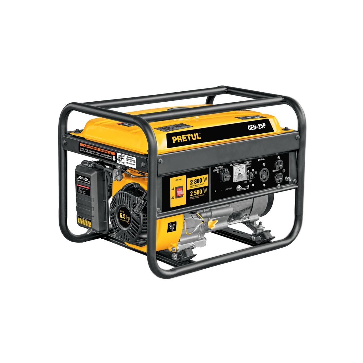 PRETUL - Generador Portátil Planta A Gasolina Eléctrica De 2500w