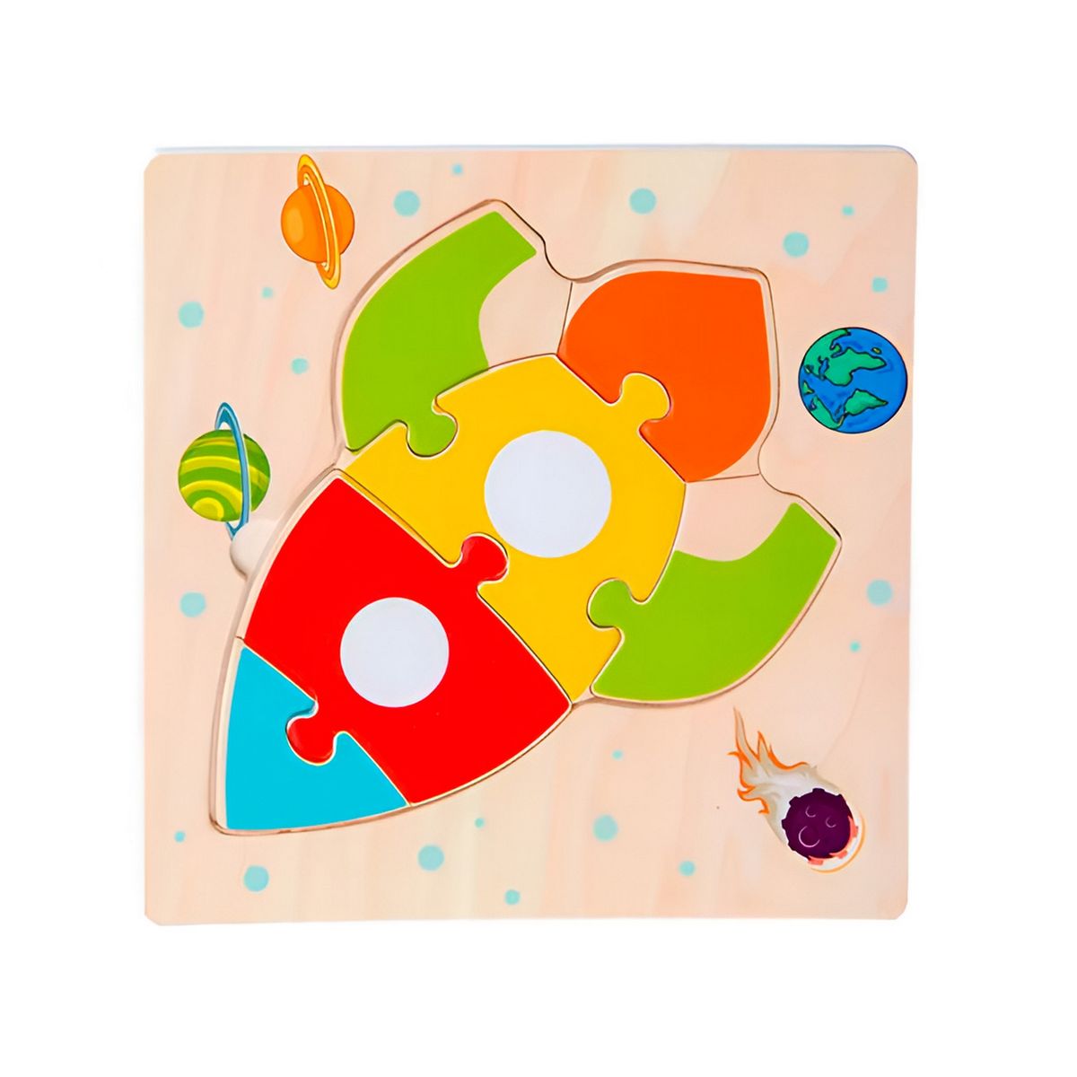 GENERICO - Rompecabezas Madera Figuras Aprendizaje Didactico Niño