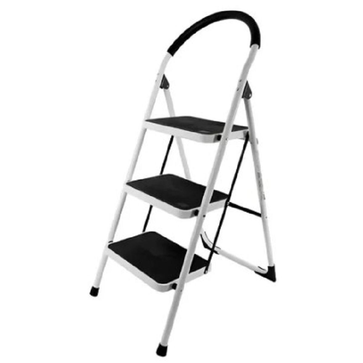 GENERICO - Escalera Plegable 3 Pasos Acero Capacidad 150kg