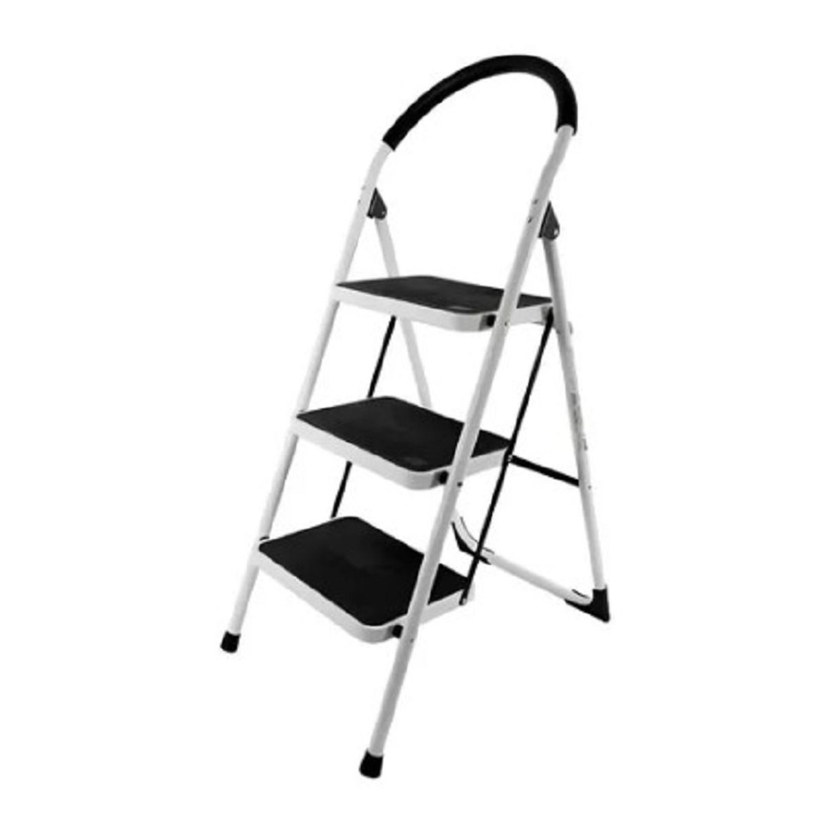 GENERICO - Escalera Plegable 3 Pasos Acero Capacidad 150kg