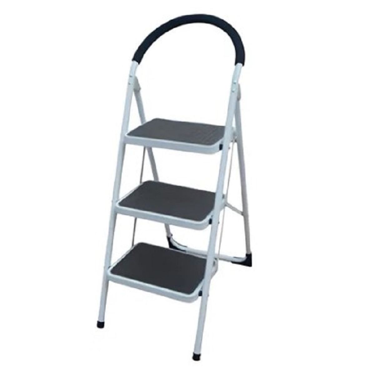 GENERICO - Escalera Plegable 3 Pasos Acero Capacidad 150kg