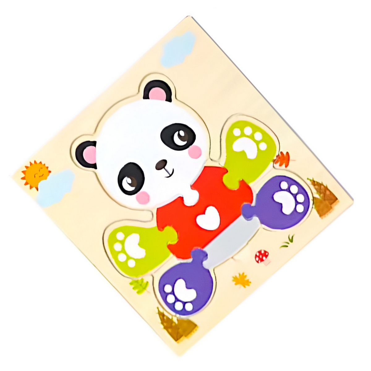 GENERICO - Rompecabezas Madera Figuras Aprendizaje Didactico Niño