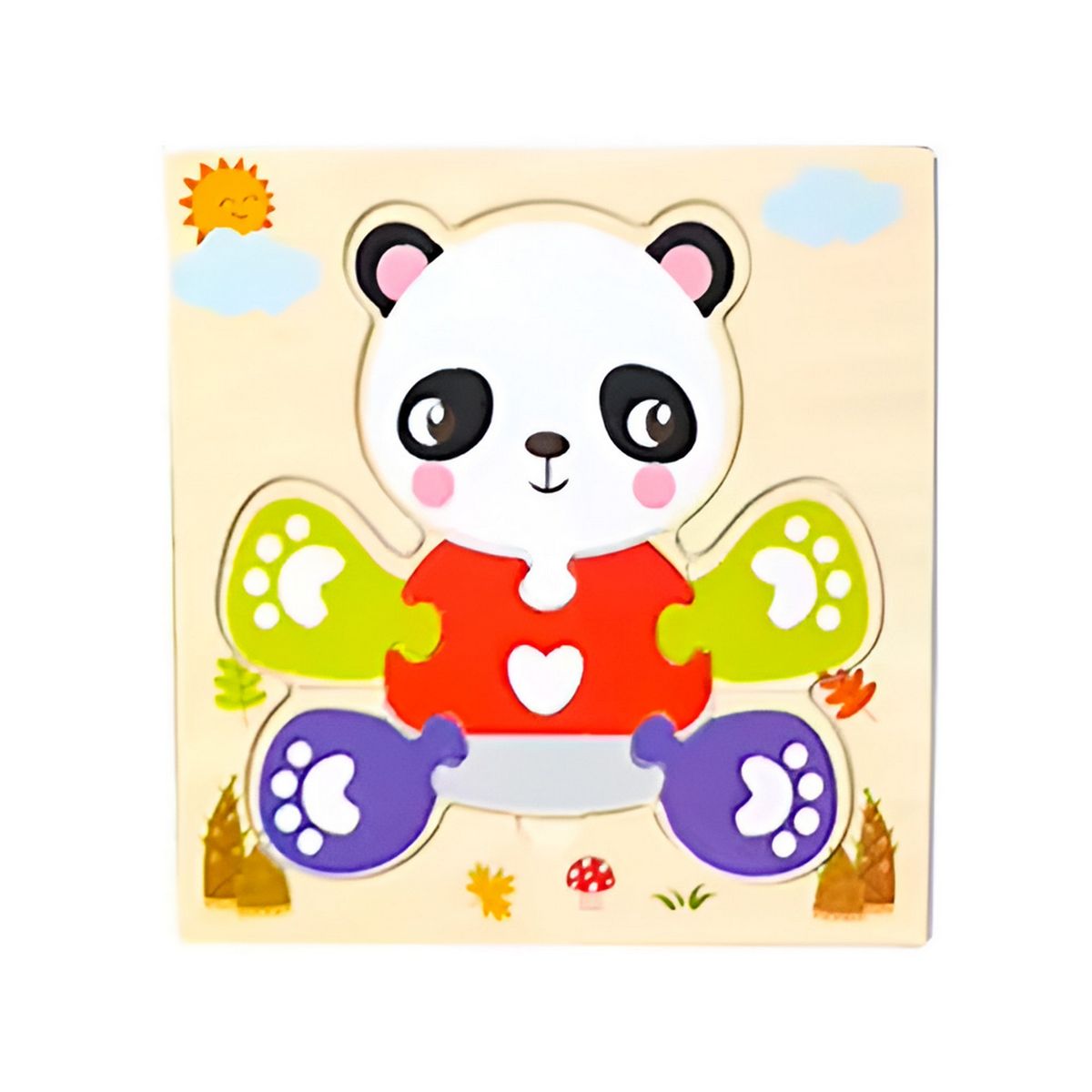 GENERICO - Rompecabezas Madera Figuras Aprendizaje Didactico Niño