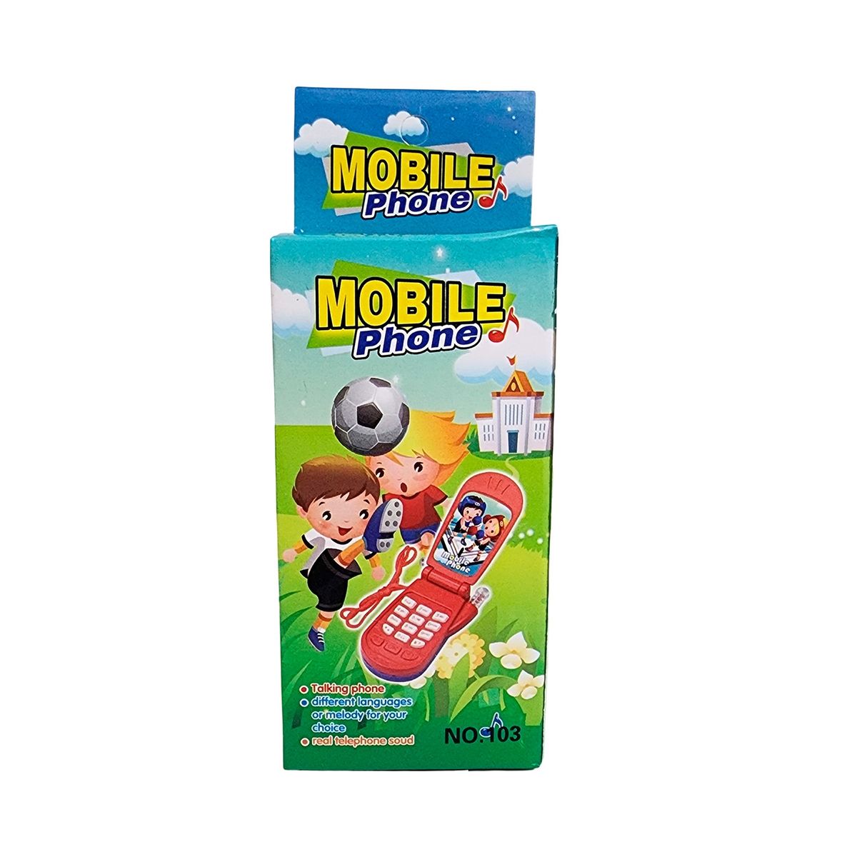 GENERICO - Teléfono Celular Juguete Musical  + Bateria