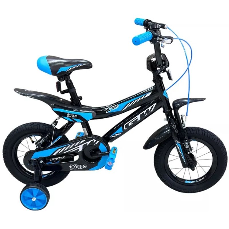 GW - Bicicleta Infantil GW TXT 650 Moto Con Auxiliares Rin 16
