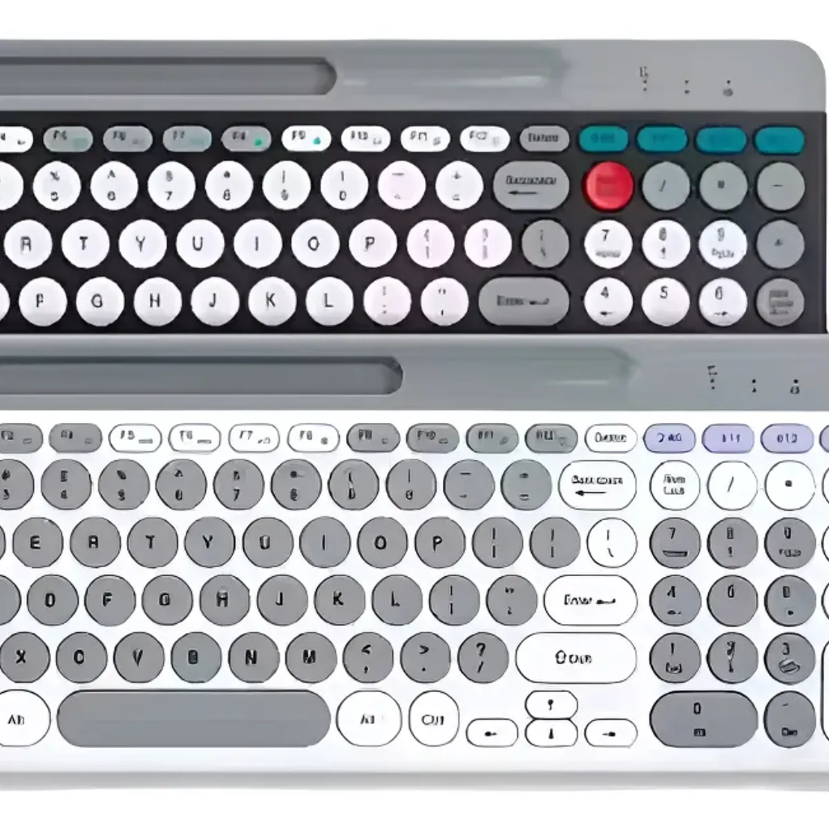 GENERICO - Combo Teclado Y Mouse Inalámbrico Bluetooth Diseño Vintage